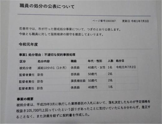 2021/10/31 10:03/「処分人事」疑惑―その3 まるで、”お手盛り”処分の見本市!?〜「おごれる者、久しからず」