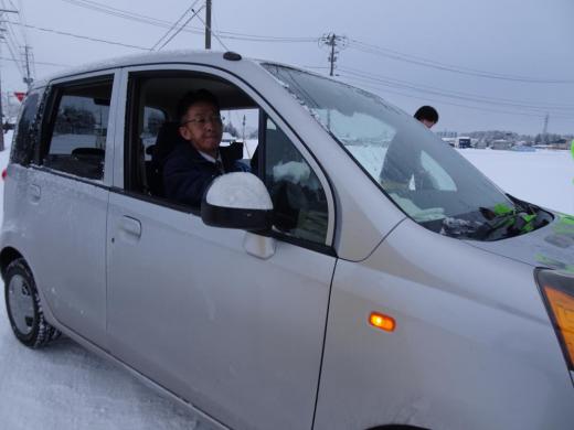 自力脱出に成功、得意満面のまさみちさん:2022/01/18 20:33