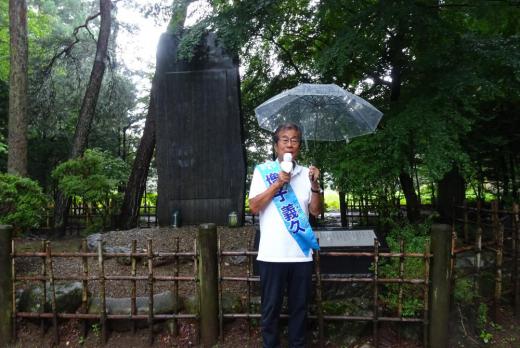 2022/07/23 22:47/時々刻々…市議選告示「蝉しぐれと虹」(最終日)〜及ばず、悔いなし!!、そして、アブラハムの執り成し